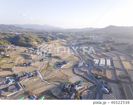 日本の田舎風景 ドローン撮影 40322536