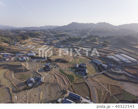 日本の田舎風景 ドローン撮影 40322543