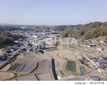 日本の田舎風景 ドローン撮影 40322556