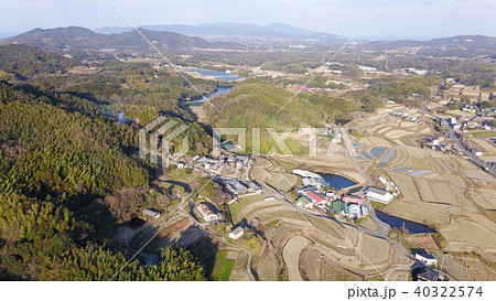 日本の田舎風景 ドローン撮影 40322574