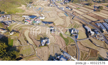 日本の田舎風景 ドローン撮影 40322576