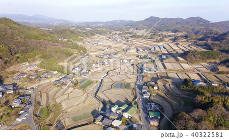 日本の田舎風景 ドローン撮影 40322581
