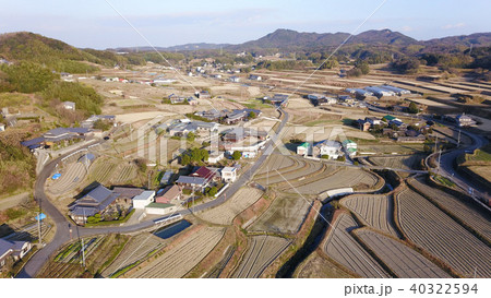 日本の田舎風景 ドローン撮影 40322594