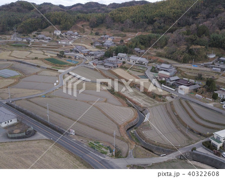 日本の田舎風景 ドローン撮影 日本の田舎風景 ドローン撮影 40322608