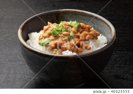 オクラ納豆ご飯 40323555