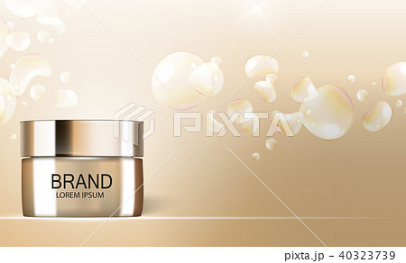 Design Cosmetics Product  Template for Ads or Magazine Background. 3D Realistic Vector Iillustration 40323739