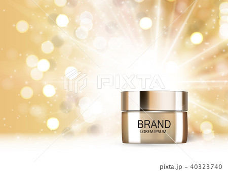 Design Cosmetics Product  Template for Ads or Magazine Background. 3D Realistic Vector Iillustration 40323740