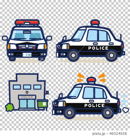 はたらく乗り物 パトカー 40324038