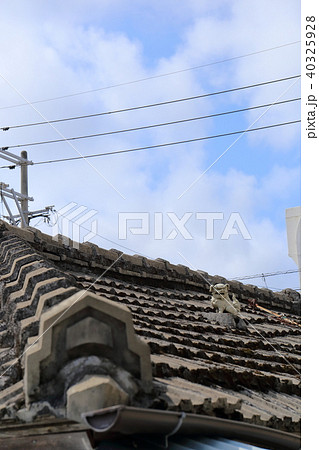 沖縄　那覇　壺屋の街並み 40325928