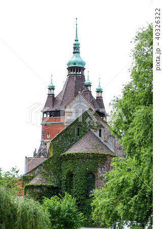 Vajdahunyad Castle with beautiful sunlight Vajdahunyad Castle with beautiful sunlight 40326322