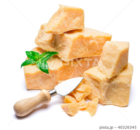 pieces of parmesan or parmigiano cheese 40326345