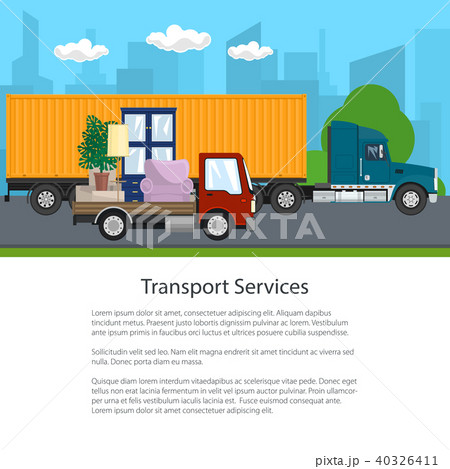 Trucks Drive on the Road , Poster 40326411