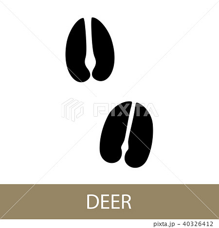 Trace Of A Deer Animalのイラスト素材