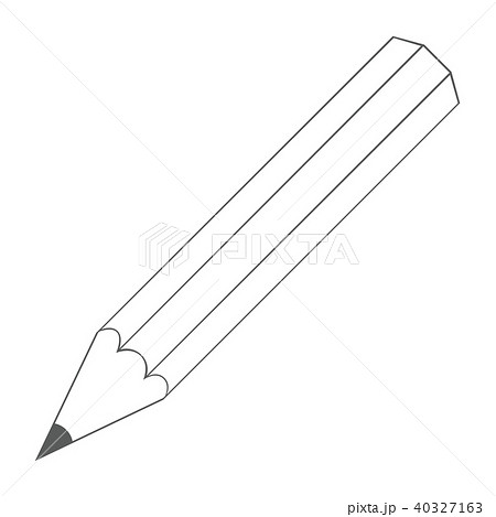 鉛筆 えんぴつ イラスト アイコンのイラスト素材 40327163 Pixta