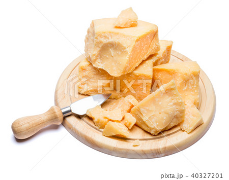 pieces of parmesan or parmigiano cheese 40327201