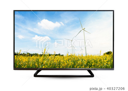 Television monitor reflection isolated background Television monitor reflection isolated background 40327206