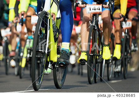 Cycling competition,cyclist athletes riding a race 40328685