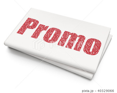 Marketing concept: Promo on Blank Newspaper background Marketing concept: Promo on Blank Newspaper background 40329066
