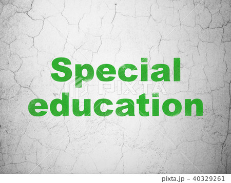 Studying concept: Special Education on wall background 40329261