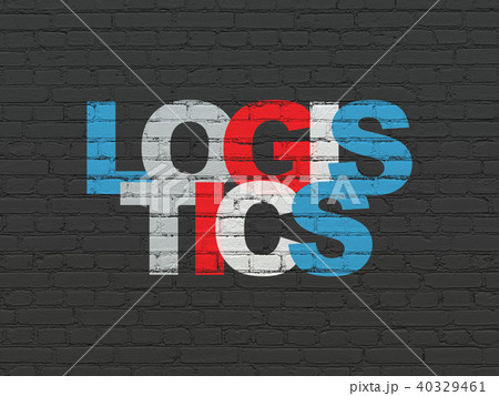 Business concept: Logistics on wall background Business concept: Logistics on wall background 40329461