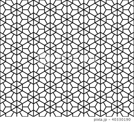 Seamless geometric pattern in style Kumiko Seamless geometric pattern in style Kumiko 40330190