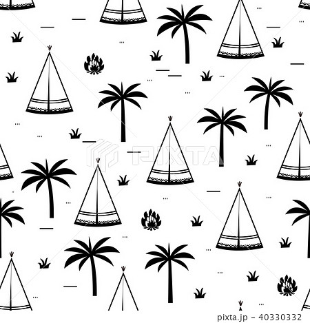 Teepee native american summer tent illustration in vector Teepee native american summer tent illustration in vector 40330332