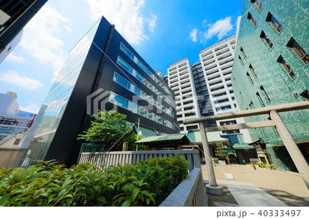 宮益御嶽神社と青空 40333497