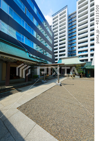 宮益御嶽神社と青空 40333500