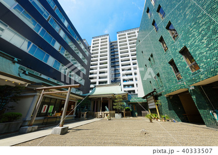 宮益御嶽神社と青空 40333507