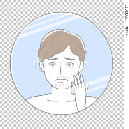 男性　無精ひげ 40333611