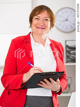 Manager ready for visitors Manager ready for visitors 40335096