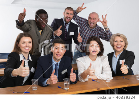 Multinational business people team indoors 40339224