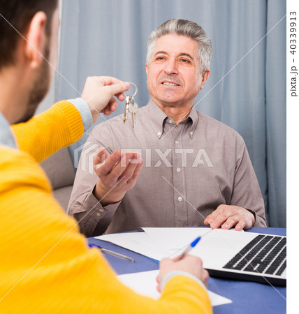 Mature man and agent occupational lease 40339913
