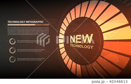 abstract Circle infographic digital technology 40346613