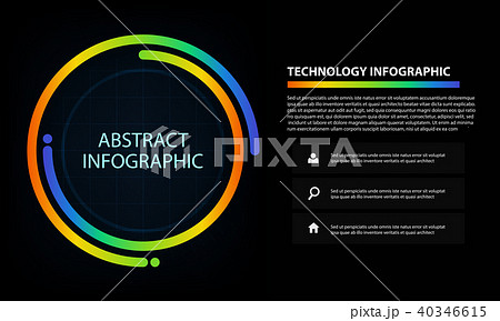 abstract Circle digital technology infographic 40346615