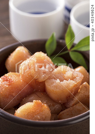 辛子明太子と日本酒 40349624