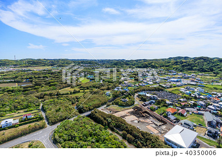 館山市平砂浦海岸付近を空撮 館山市平砂浦海岸付近を空撮 40350006