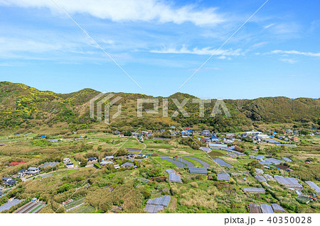 館山市平砂浦海岸付近を空撮 40350028