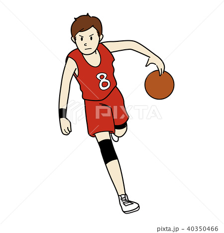 バスケットボール選手のイラスト素材