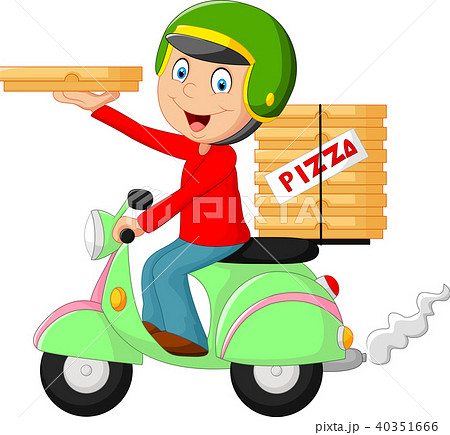 pizza delivery bike