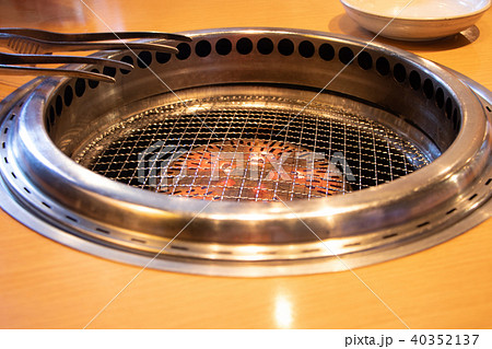 焼肉 無煙ロースターの写真素材