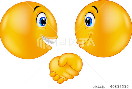 Emoticons shaking hands 40352556