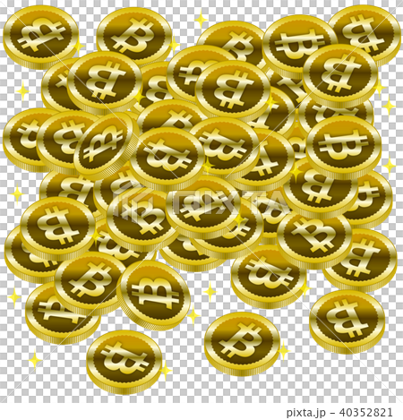 Vector coin one side bit coin Vector coin one side bit coin 40352821