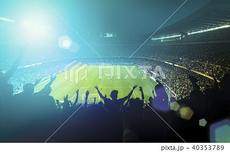 crowded football stadium 40353789