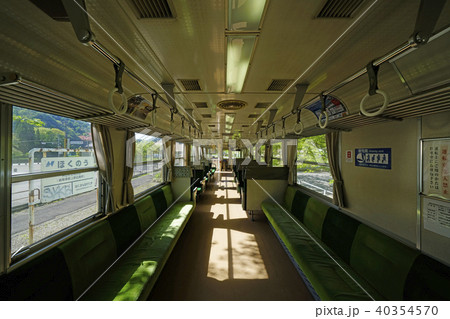 北濃駅に停車中のナガラ200型(201)の車内 北濃駅に停車中のナガラ200型(201)の車内 40354570