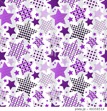 Beautiful Ultra Violet Endless Star Background. Tr 40356514