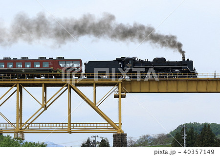 一ノ渡橋梁を走るばんえつ物語号 40357149