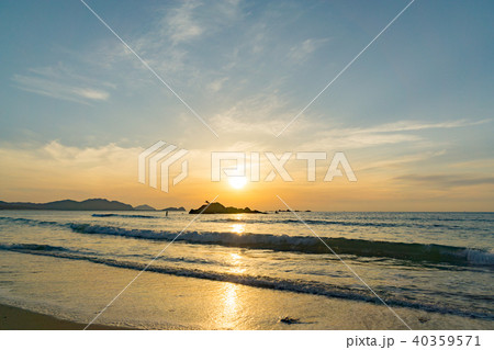 野北海岸夕景 野北海岸夕景 40359571