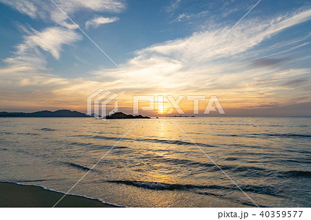 野北海岸夕景 野北海岸夕景 40359577
