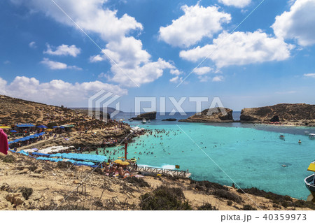 Comino Island, Malta Blue Lagoon panorama. Comino Island, Malta Blue Lagoon panorama. 40359973